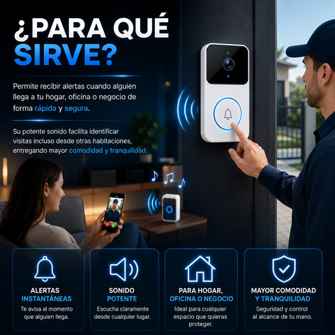 Image of Timbre de Seguridad Smart con Camara