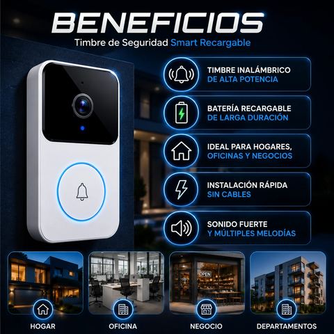 Image of Timbre de Seguridad Smart con Camara
