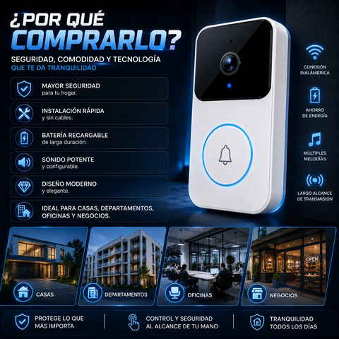 Image of Timbre de Seguridad Smart con Camara