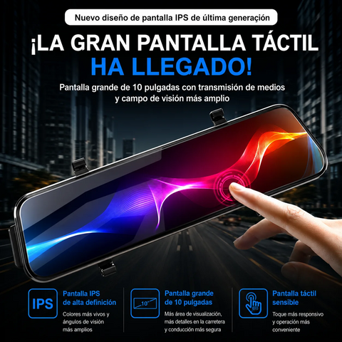 Image of Espejo Retrovisor con 2 Cámaras Full HD
